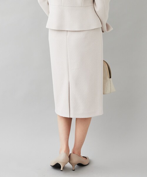 【セール】【セレモニースーツ】シンプル ツィーディー タイトスカート（スカート）｜UNTITLED（アンタイトル）