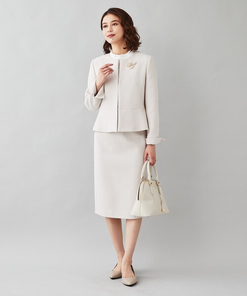 【セール】【セレモニースーツ】シンプル ツィーディー タイトスカート（スカート）｜UNTITLED（アンタイトル）