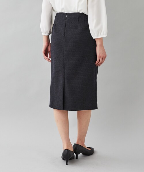【セール】【セレモニースーツ】シンプル ツィーディー タイトスカート（スカート）｜UNTITLED（アンタイトル）