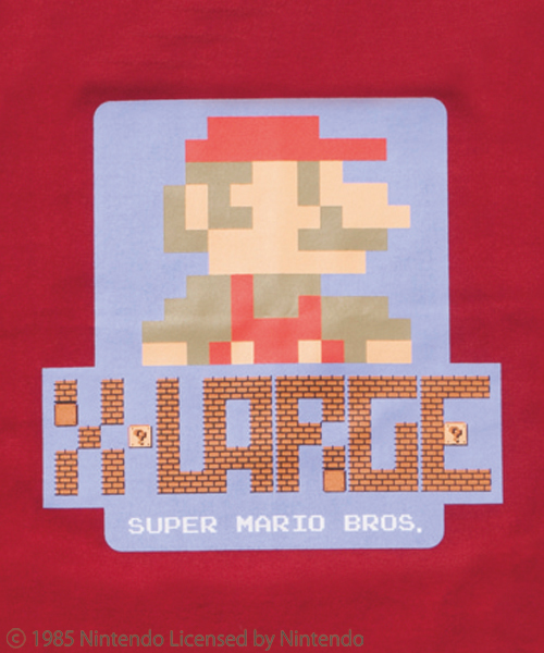 XLARGE（エクストララージ）の「XLARGE×SUPER MARIO BROS. S/S TEE MARIO / スーパーマリオ（Tシャツ/カットソー・メンズ・ホワイト/ブラック/バーガンディー/イエロー・MEDIUM/SMALL/X-LARGE/LARGE）」の7枚目の写真