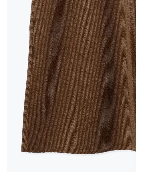 Samansa Mos2 blue（サマンサモスモスブルー）の「バブルコールキャミワンピース（ワンピース・レディース・チャコールグレー/モカ/ブラック・F）」の11枚目の写真