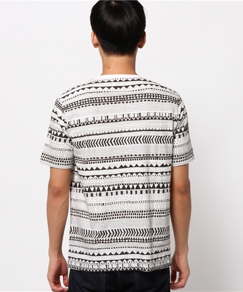 MYSELF ABAHOUSE(マイセルフアバハウス)の「テーマ柄総柄T(Tシャツ/カットソー・メンズ・カーキ/ホワイト・LARGE/MEDIUM)」の5枚目の写真