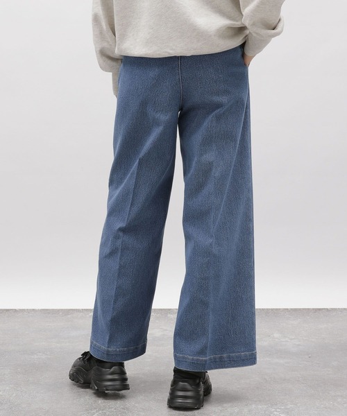 LAKOLE（ラコレ）の「ワンタックワイドデニム / 102224（デニムパンツ・レディース・チャコール/ライトブルー/アクア・LARGE/MEDIUM/SMALL）」の22枚目の写真