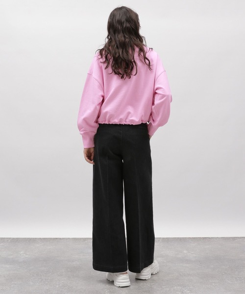 LAKOLE（ラコレ）の「ワンタックワイドデニム / 102224（デニムパンツ・レディース・チャコール/ライトブルー/アクア・LARGE/MEDIUM/SMALL）」の12枚目の写真