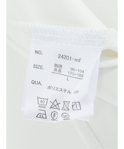 TAKA-Q（タカキュー）の「クレイジー切替 レギュラーカラー長袖BIGシャツ（シャツ/ブラウス・メンズ・ブルー/ブラック/ホワイト・MEDIUM/LARGE）」の16枚目の写真