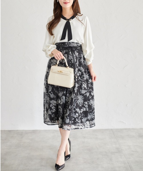 tocco closet(トッコ クローゼット)の「【ZOZO限定】2WAYスリーブブラウス(シャツ/ブラウス・レディース・オフホワイト/ドット/その他/ブラック・M)」の5枚目の写真