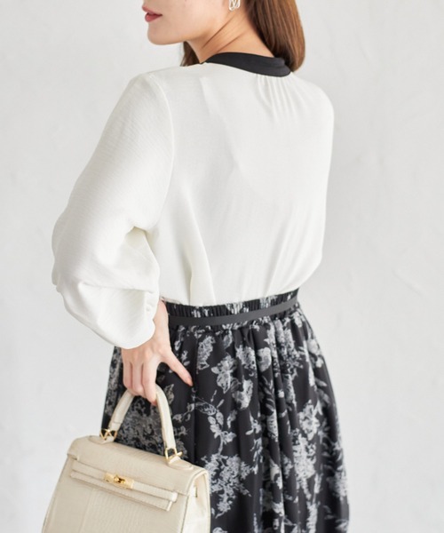 tocco closet(トッコ クローゼット)の「【ZOZO限定】2WAYスリーブブラウス(シャツ/ブラウス・レディース・オフホワイト/ドット/その他/ブラック・M)」の11枚目の写真