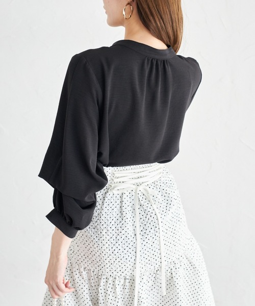 tocco closet(トッコ クローゼット)の「【ZOZO限定】2WAYスリーブブラウス(シャツ/ブラウス・レディース・オフホワイト/ドット/その他/ブラック・M)」の22枚目の写真