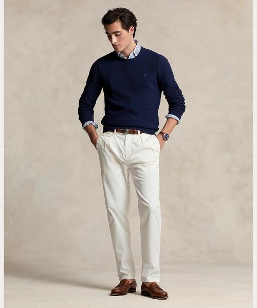 POLO RALPH LAUREN（ポロ ラルフ ローレン）の「テクスチャード コットン セーター（ニット/セーター・メンズ・ネイビー系1・XS/L/M/S/XXL/XL）」の3枚目の写真
