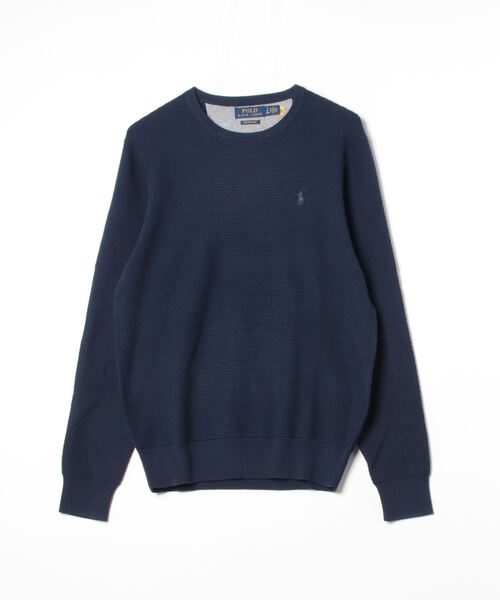 POLO RALPH LAUREN（ポロ ラルフ ローレン）の「テクスチャード コットン セーター（ニット/セーター・メンズ・ネイビー系1・XS/L/M/S/XXL/XL）」の6枚目の写真