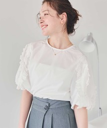 パフスリーブ」に該当するシャツ/ブラウス（レース）ファッション通販