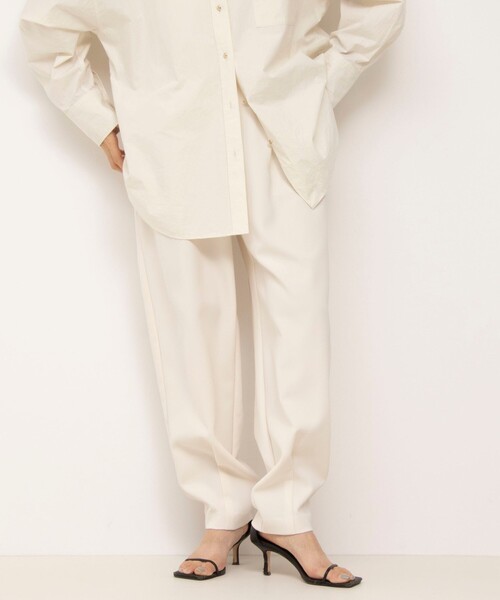 NOLLEY’S（ノーリーズ）の「ウォッシャブルダブルクロスカーブパンツ（その他パンツ・レディース・オフホワイト/ブラック・40/38/36）」の6枚目の写真