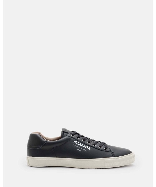 ALLSAINTS(オールセインツ)の「UNDERGROUND LEATHER LOW TOP TRAINERS | アンダーグラウンド レザー ロー トップ スニーカー(スニーカー・メンズ・ブラック・UK8/UK9/UK7)」の1枚目の写真