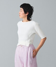 maturely / Rib Gimmick Short Sleeves