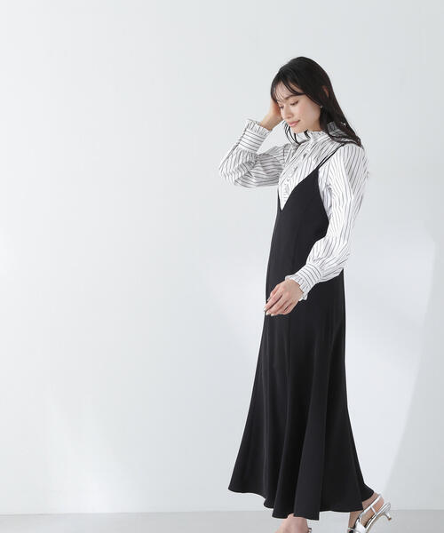 新品タグ付　natural beauty basic Vネックキャミワンピース 楽天市場】Vネックキャミワンピース NATURAL BEAUTY BASIC