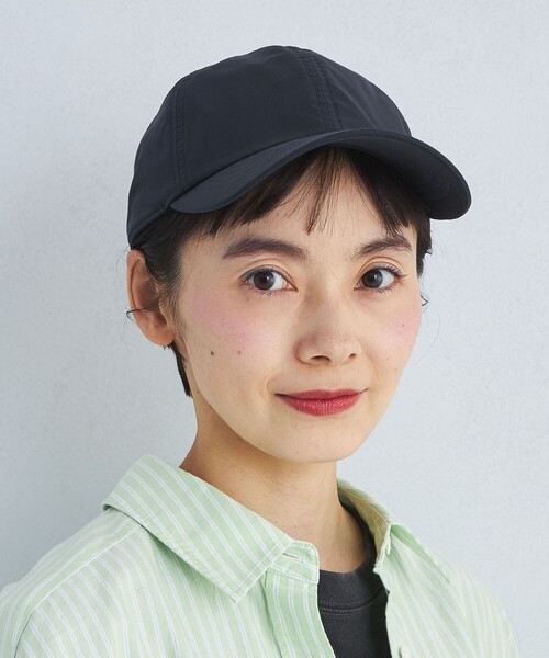 green label relaxing(グリーンレーベルリラクシング)の「コットン ポリエステル キャップ - UVケア -(キャップ・レディース・ベージュ/ネイビー/オフホワイト/ブラック/ダークグレー/モカ・FREE)」の16枚目の写真