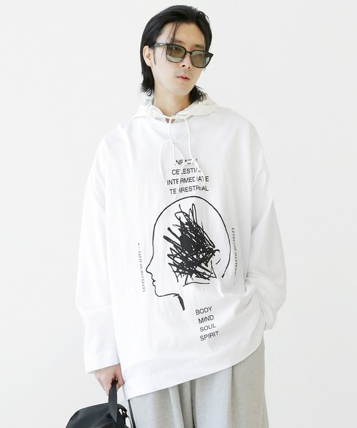 ブレイン長袖Tシャツ プリントデザイン ロンT（Tシャツ