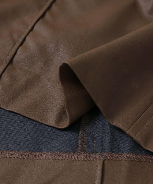 LAATO（ラート）の「eco leather short pants（その他パンツ・レディース・ブラウン/グレー・FREE）」の6枚目の写真