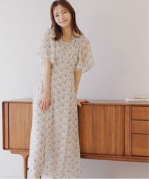 mysty woman | Vネックエンパイアワンピース　113635(ワンピース)