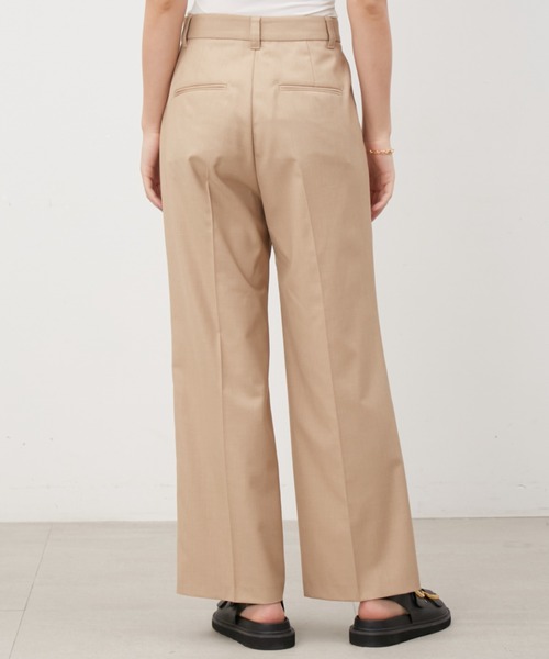 Mila Owen（ミラオーウェン）の「センタープレスタックワイドパンツ（その他パンツ・レディース・ピンク/ベージュ/ライトグレー/ブラック・0/00/1）」の8枚目の写真