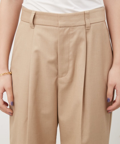 Mila Owen（ミラオーウェン）の「センタープレスタックワイドパンツ（その他パンツ・レディース・ピンク/ベージュ/ライトグレー/ブラック・0/00/1）」の11枚目の写真