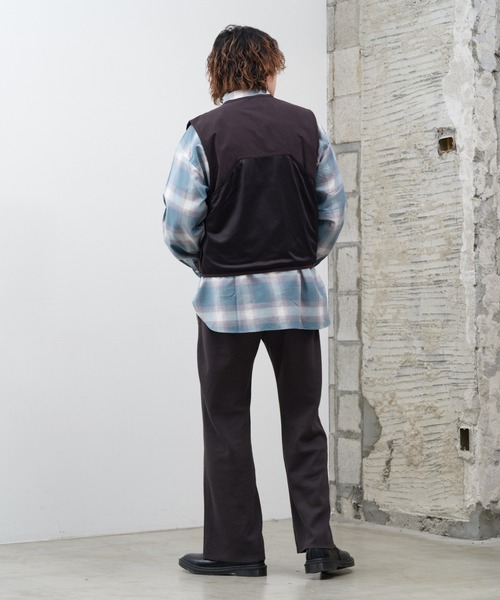 セール】【UNISEX/SETUP対応】オンブレチェックレギュラーカラー