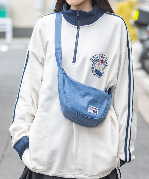 Red Cap Girl(レッドキャプガール)の「【1】〔Red Cap Girl/レッドキャップガール〕ピスタグ付き ミニナイロンバッグ(ボディバッグ/ウエストポーチ・メンズ・アイボリー/カーキ/ブラック/ブルー/グレー/ネイビー・FREE)」の16枚目の写真