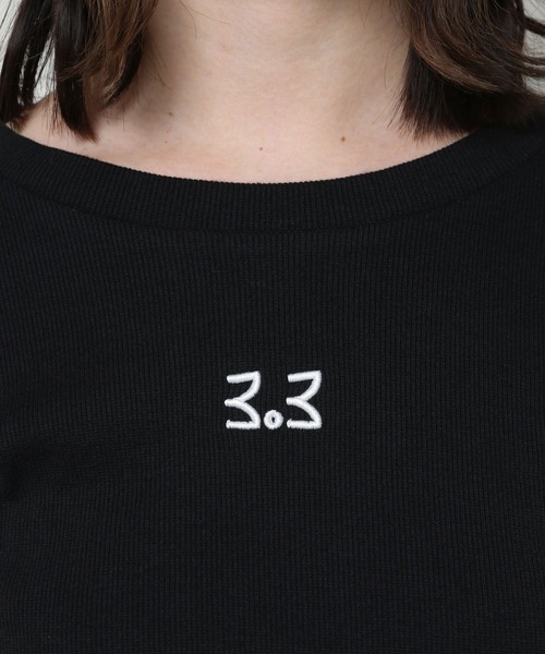 3.3 Field Trip (3.3フィールドトリップ)の「3.3 Field Trip/ソリッドカット バックリボン長袖Tシャツ 2103076(Tシャツ/カットソー・レディース・ブラック/ホワイト・FREE)」の22枚目の写真