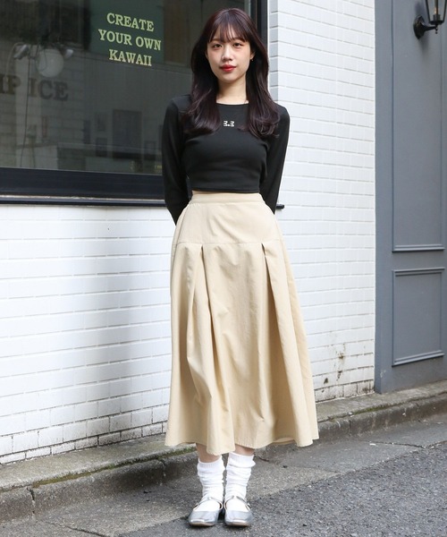 3.3 Field Trip (3.3フィールドトリップ)の「3.3 Field Trip/ソリッドカット バックリボン長袖Tシャツ 2103076(Tシャツ/カットソー・レディース・ブラック/ホワイト・FREE)」の3枚目の写真