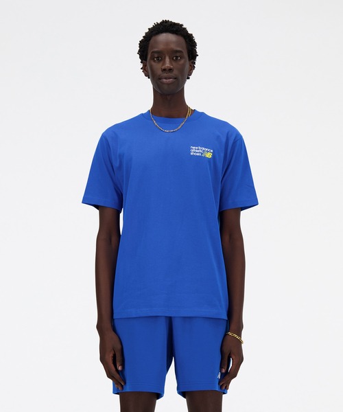 NEW BALANCE(ニューバランス)の「Athletics Premium Logo リラックス ショートスリーブTシャツ(Tシャツ/カットソー・メンズ・ブルー/ブラック/オフホワイト・XX-LARGE/X-LARGE/LARGE/MEDIUM/SMALL)」の3枚目の写真