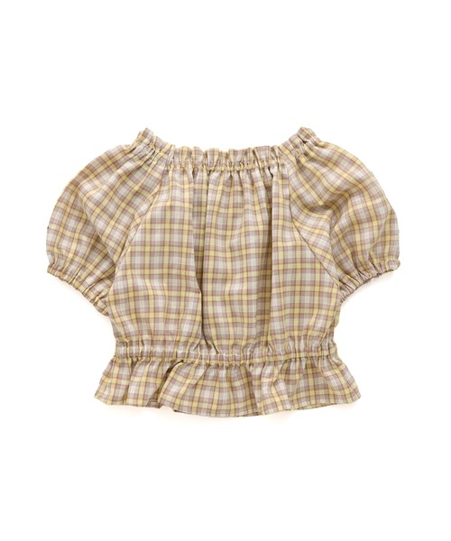 JENNI love（ジェニィラブ）の「2wayチェック柄トップス（シャツ/ブラウス・キッズ・ピンク/イエロー/ブラック・140cm/130cm/160cm/150cm）」の15枚目の写真