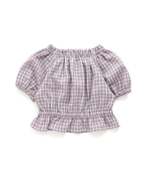 JENNI love（ジェニィラブ）の「2wayチェック柄トップス（シャツ/ブラウス・キッズ・ピンク/イエロー/ブラック・140cm/130cm/160cm/150cm）」の11枚目の写真