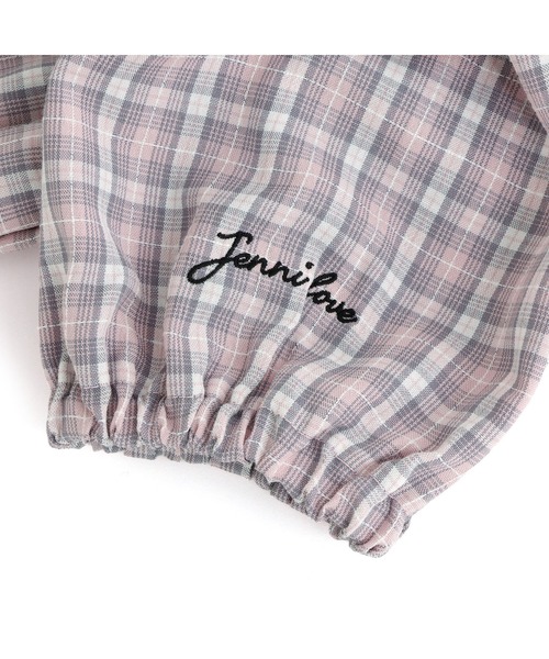 JENNI love（ジェニィラブ）の「2wayチェック柄トップス（シャツ/ブラウス・キッズ・ピンク/イエロー/ブラック・140cm/130cm/160cm/150cm）」の9枚目の写真