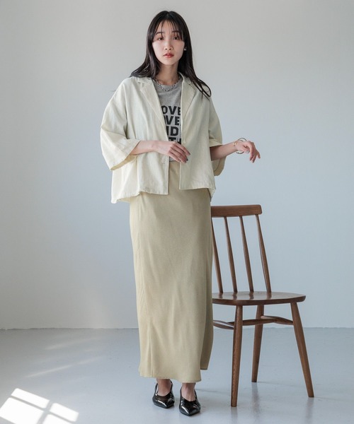 LOWRYS FARM(ローリーズファーム)の「ノルマンディショートシャツSS 986519(シャツ/ブラウス・レディース・イエロー/アイボリー/チャコールグレー/ブルー/ブラウン・FREE)」の15枚目の写真