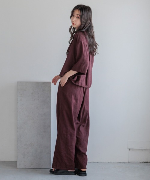 LOWRYS FARM(ローリーズファーム)の「ノルマンディショートシャツSS 986519(シャツ/ブラウス・レディース・イエロー/アイボリー/チャコールグレー/ブルー/ブラウン・FREE)」の8枚目の写真