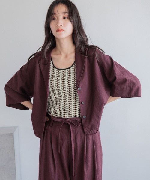 LOWRYS FARM(ローリーズファーム)の「ノルマンディショートシャツSS 986519(シャツ/ブラウス・レディース・イエロー/アイボリー/チャコールグレー/ブルー/ブラウン・FREE)」の10枚目の写真