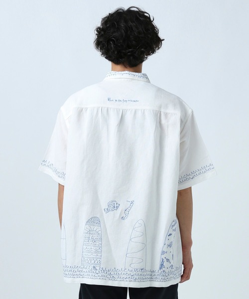 インディアイズビューティフル　刺繍　シャツ　ベイフロー インディアイズビューティフル 刺繍 シャツ ベイフロー INDIA IS