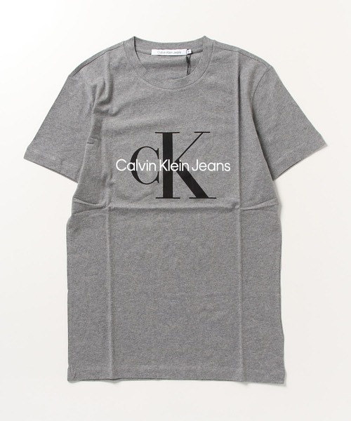Calvin Klein Jeans（カルヴァンクラインジーンズ）の「Calvin Klein Jeans/ カルバンクラインジーンズ CK モノグラム 半袖Tシャツ CORE MONOGRAM SLIM TEE（Tシャツ/カットソー・メンズ・ブラック/ホワイト/ネイビー/グレー・S/M/L/XL）」の4枚目の写真