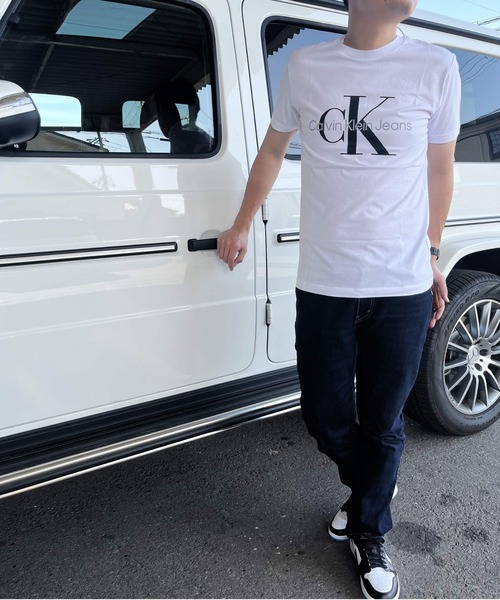 Calvin Klein Jeans（カルヴァンクラインジーンズ）の「Calvin Klein Jeans/ カルバンクラインジーンズ CK モノグラム 半袖Tシャツ CORE MONOGRAM SLIM TEE（Tシャツ/カットソー・メンズ・ブラック/ホワイト/ネイビー/グレー・S/M/L/XL）」の7枚目の写真
