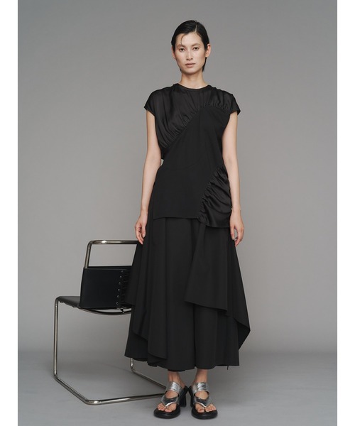 ASYMME LAYERED PT / アシメレイヤードパンツ（その他パンツ）｜UN3D