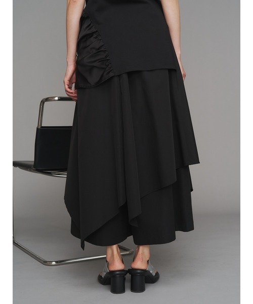 ASYMME LAYERED PT / アシメレイヤードパンツ（その他パンツ）｜UN3D