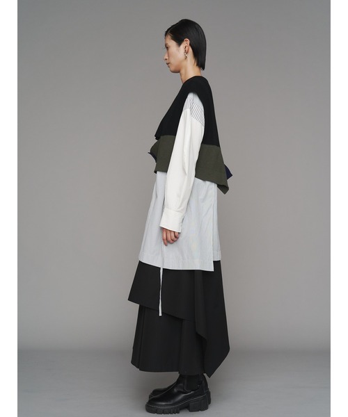 ASYMME LAYERED PT / アシメレイヤードパンツ（その他パンツ）｜UN3D