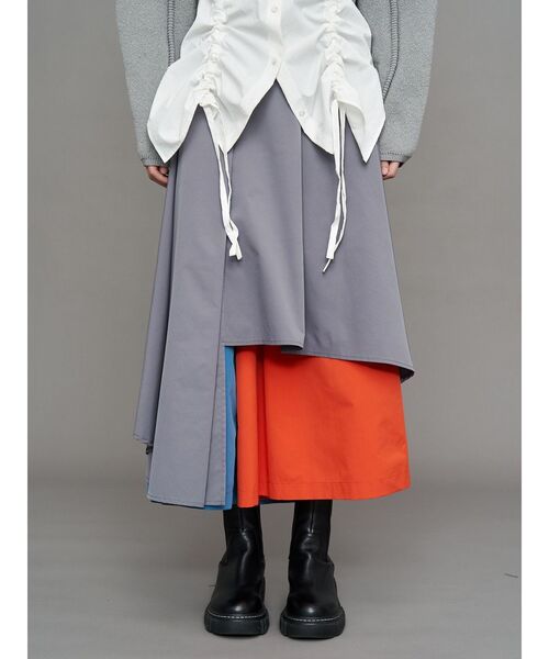 ASYMME LAYERED PT / アシメレイヤードパンツ（その他パンツ）｜UN3D
