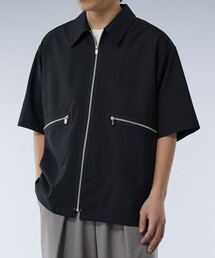 UNITED TOKYO | スーツウール ジップシャツブルゾン(ブルゾン)