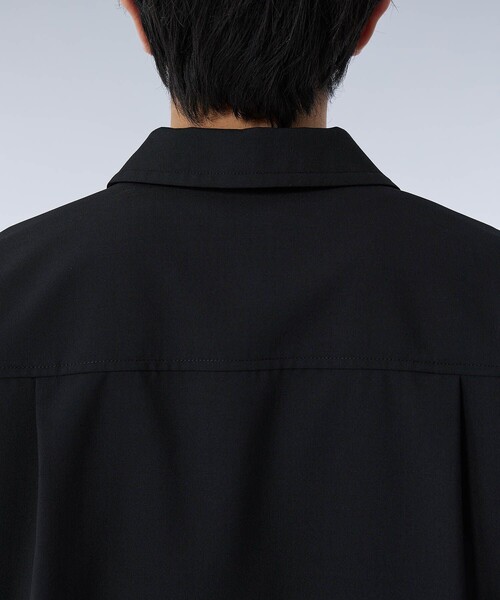 UNITED TOKYO(ユナイテッドトウキョウ)の「スーツウール ジップシャツブルゾン(ブルゾン・メンズ・ブラック/ダークグレー・1/2)」の10枚目の写真