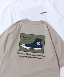 CONVERSE/コンバース オーバーサイズ オールスター スニーカー フロント バック サガラ刺繍 半袖Tシャツ/レディース メンズ