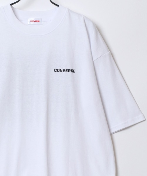 CONVERSE(コンバース)の「CONVERSE/コンバース オーバーサイズ オールスター スニーカー フロント バック サガラ刺繍 半袖Tシャツ/レディース メンズ(Tシャツ/カットソー・レディース・ホワイト系その他3/ホワイト系その他/ブルー/ホワイト系その他2/ホワイト/スミクロ/ベージュ/ブラック・M/LL/L)」の14枚目の写真
