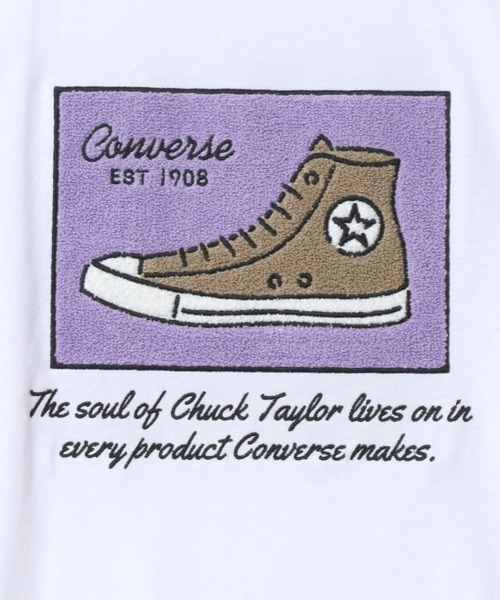 CONVERSE(コンバース)の「CONVERSE/コンバース オーバーサイズ オールスター スニーカー フロント バック サガラ刺繍 半袖Tシャツ/レディース メンズ(Tシャツ/カットソー・レディース・ホワイト系その他3/ホワイト系その他/ブルー/ホワイト系その他2/ホワイト/スミクロ/ベージュ/ブラック・M/LL/L)」の11枚目の写真