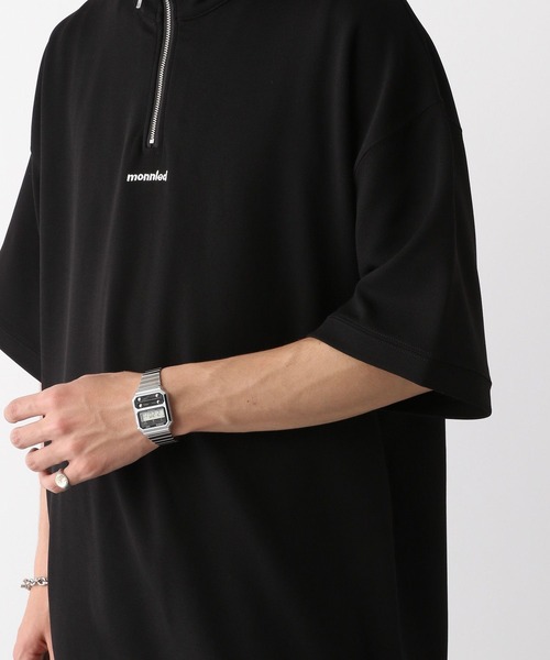 RAGEBLUE（レイジブルー）の「ワンポイント刺繍/ハーフジップオーバーサイズTシャツ（Tシャツ/カットソー・メンズ・ライトブルー/ブラック/ブルー系その他/ホワイト・LARGE/MEDIUM）」の14枚目の写真