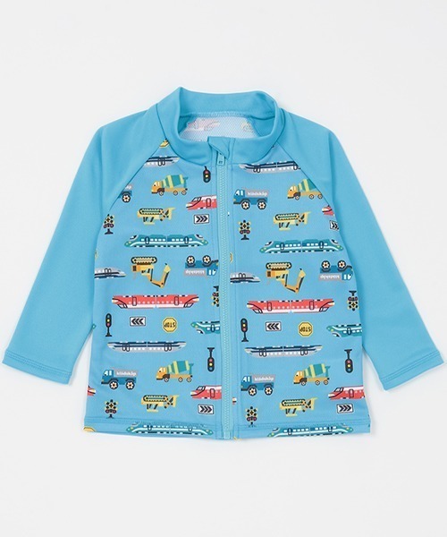 【SWIM】乗り物長袖ラッシュガード